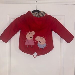 Classic Hooded Red Kids Jacket Peppa Pig Size 3-4 year
